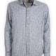 Poggianti Shirts Poggianti - Shirt - Navy Striped Skier Print