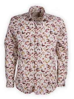 Poggianti Shirts Poggianti - Shirt - Off White Floral Print