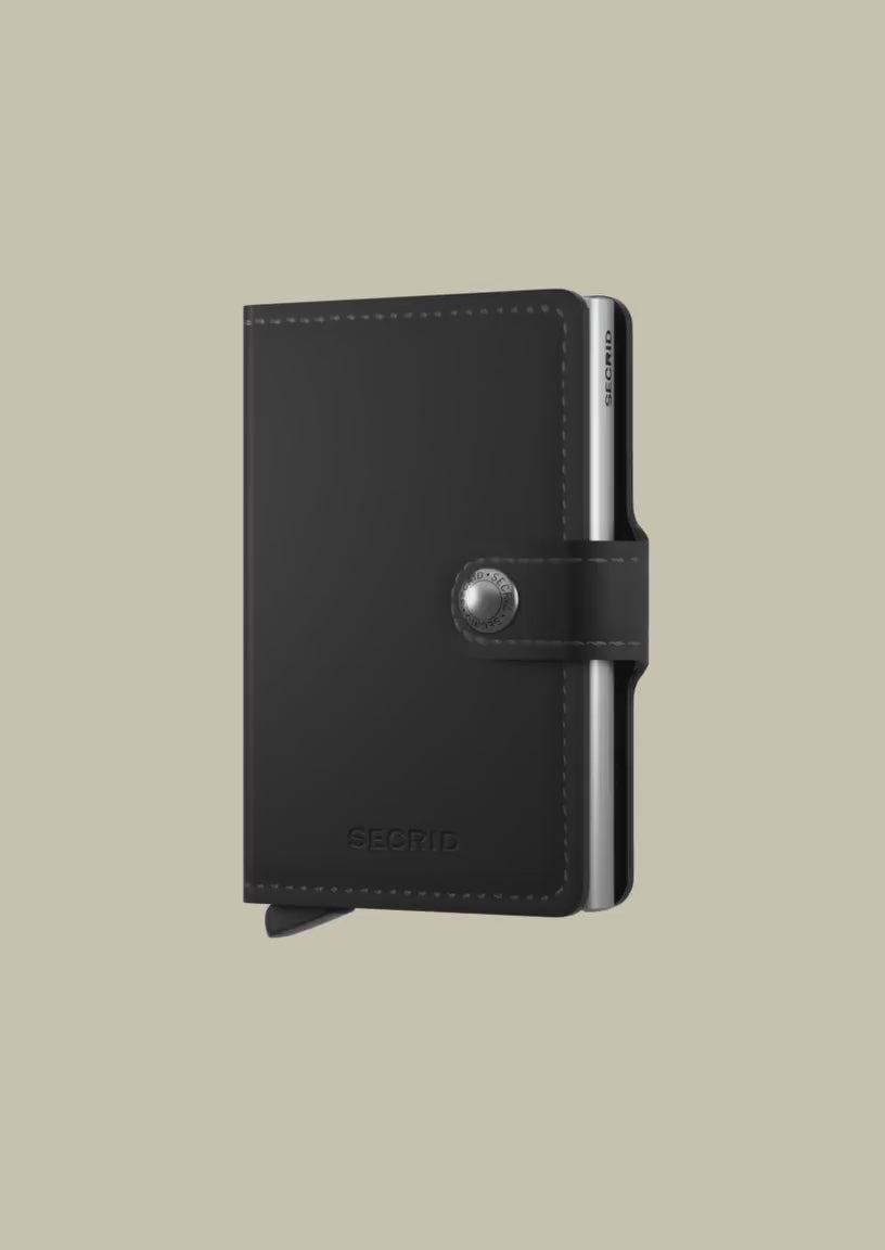 Secrid - Matte Mini Wallet w/ Contrast Detailing