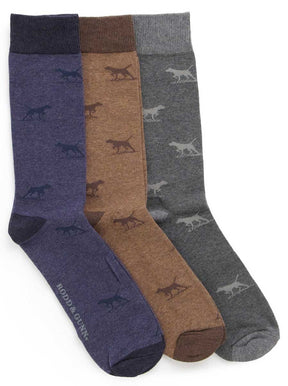 Rodd and Gunn Headwear Rodd & Gunn - Dogs-A-Plenty Three Pack Socks