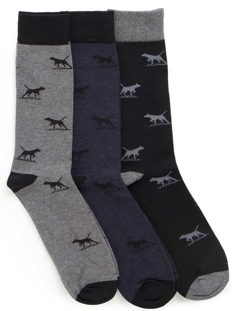 Rodd and Gunn Headwear Rodd & Gunn - Dogs-A-Plenty Three Pack Socks