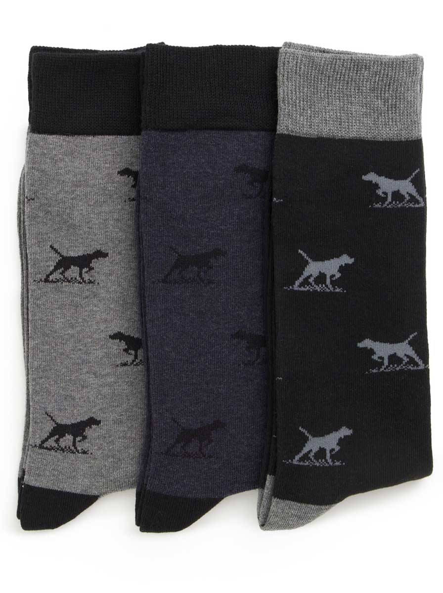 Rodd and Gunn Headwear Rodd & Gunn - Dogs-A-Plenty Three Pack Socks