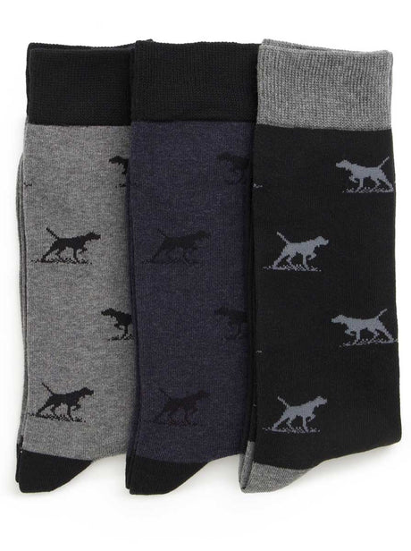 Rodd and Gunn Headwear Rodd & Gunn - Dogs-A-Plenty Three Pack Socks