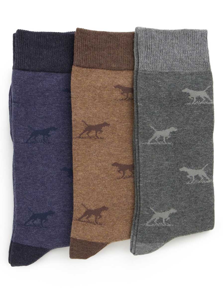 Rodd and Gunn Headwear Rodd & Gunn - Dogs-A-Plenty Three Pack Socks
