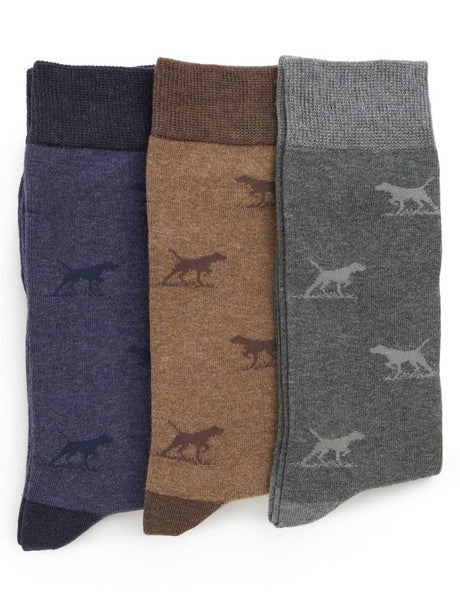 Rodd and Gunn Headwear Rodd & Gunn - Dogs-A-Plenty Three Pack Socks