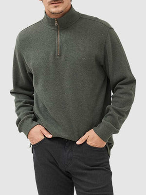 Rodd and Gunn Knitwear & Jumpers Rodd & Gunn - Alton Ave 1/4 Zip Forest Sweatshirt