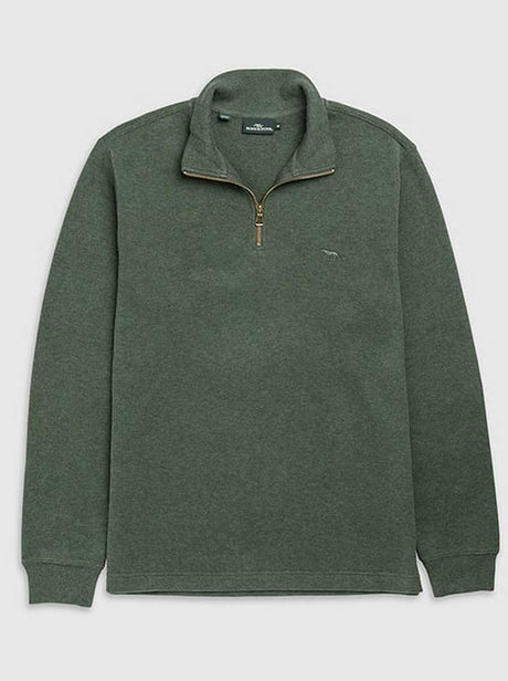 Rodd and Gunn Knitwear & Jumpers Rodd & Gunn - Alton Ave 1/4 Zip Forest Sweatshirt