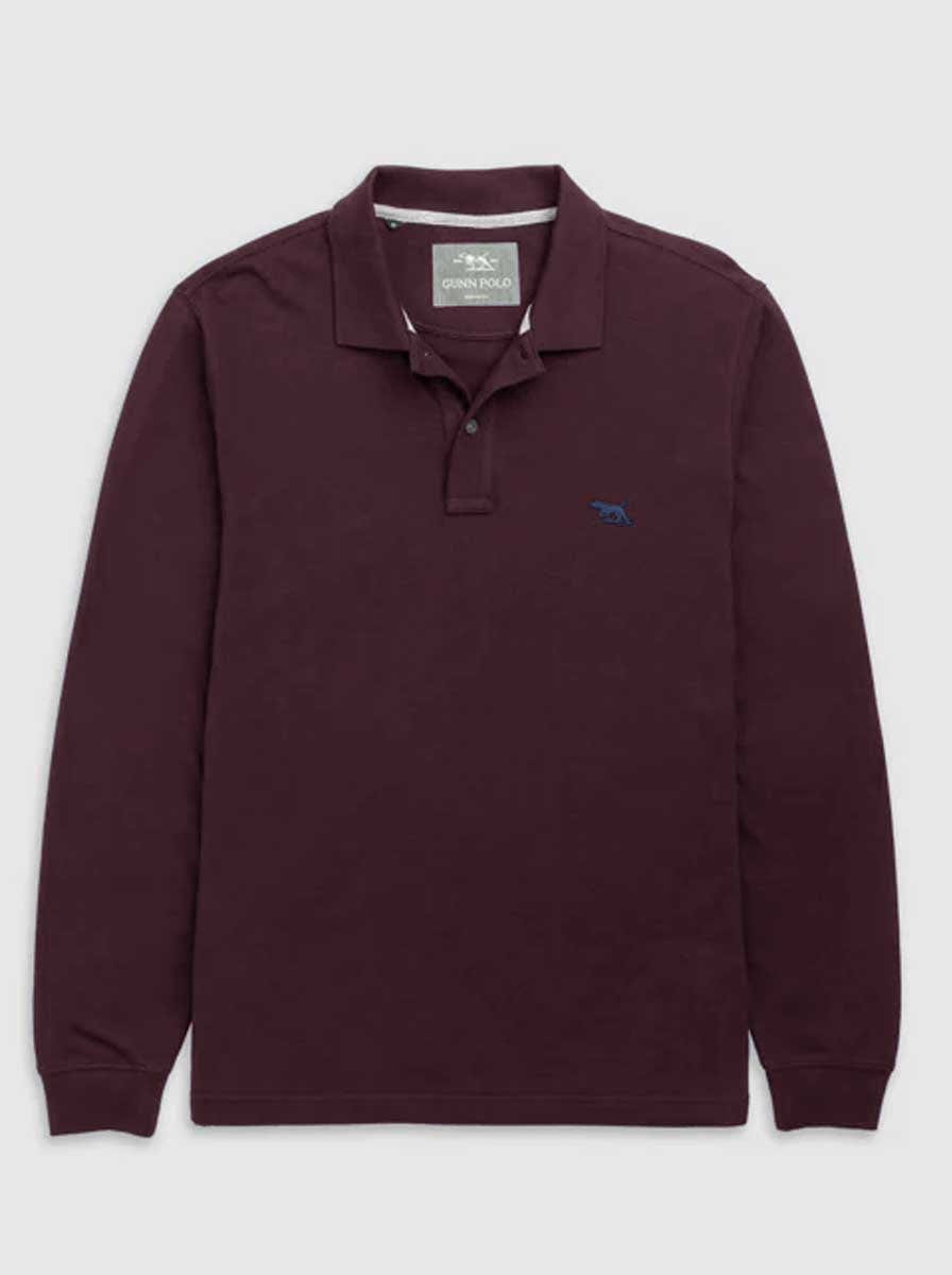 Rodd and Gunn Polo & T-Shirts Rodd & Gunn - Polo - Gunn L/S Black Fig Polo