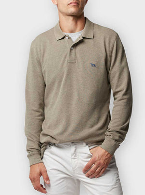 Rodd and Gunn Polo & T-Shirts Rodd & Gunn - Polo - Gunn L/S Latte Polo