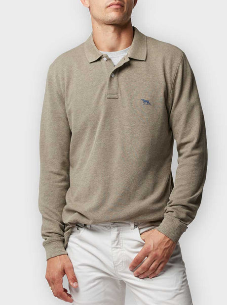 Rodd and Gunn Polo & T-Shirts Rodd & Gunn - Polo - Gunn L/S Latte Polo