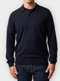 Rodd and Gunn Polo & T-Shirts Rodd & Gunn - Polo - Murdoch L/S Merino Ink Polo
