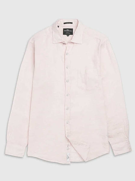 Rodd and Gunn Shirts Rodd & Gunn - Coromandel Sports Fit Linen Rose Water Shirt