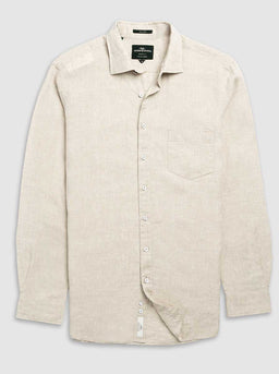 Rodd and Gunn Shirts Rodd & Gunn - Coromandel Sports Fit Oatmeal Linen Shirt