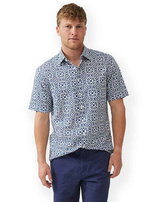 Rodd and Gunn Shirts Rodd & Gunn - Cotton/Linen Short Sleeve Shirt 124