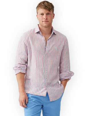 Rodd and Gunn Shirts Rodd & Gunn - Linen Striped Shirt 124