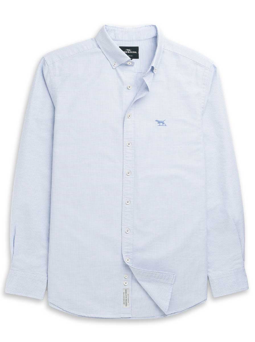 Rodd and Gunn Shirts Rodd & Gunn - Oxford Crossing Sports Fit Powder Blue Shirt