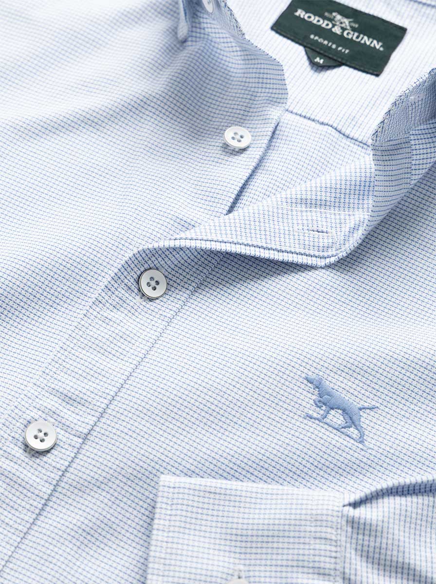 Rodd and Gunn Shirts Rodd & Gunn - Oxford Crossing Sports Fit Powder Blue Shirt