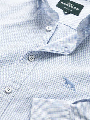 Rodd and Gunn Shirts Rodd & Gunn - Oxford Crossing Sports Fit Powder Blue Shirt