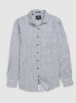 Rodd and Gunn Shirts Rodd & Gunn - Port Charles Sports Fit Deep Ocean Shirt