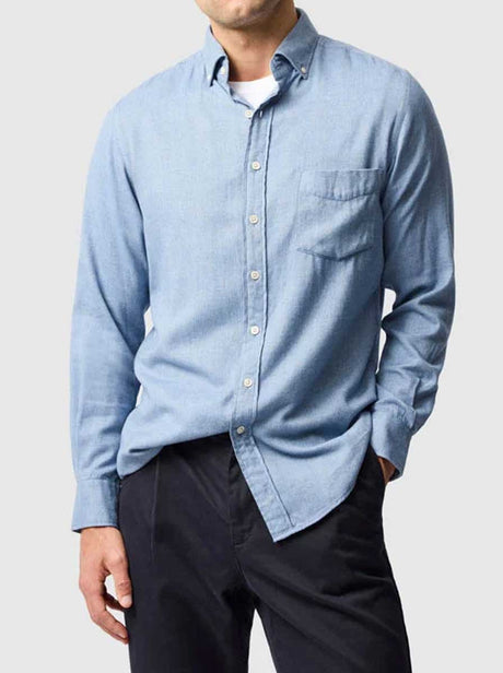 Rodd and Gunn Shirts Rodd & Gunn - Shirt - Barrhill Sports Fit Chambray Flannel
