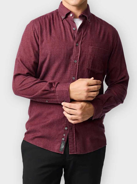 Rodd and Gunn Shirts Rodd & Gunn - Shirt - Barrhill Sports Fit Mulberry Flannel
