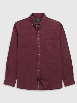 Rodd and Gunn Shirts Rodd & Gunn - Shirt - Barrhill Sports Fit Mulberry Flannel