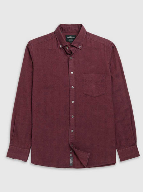 Rodd and Gunn Shirts Rodd & Gunn - Shirt - Barrhill Sports Fit Mulberry Flannel
