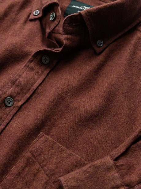 Rodd and Gunn Shirts Rodd & Gunn - Shirt - Barrhill Sports Fit Rust Flannel