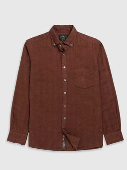 Rodd and Gunn Shirts Rodd & Gunn - Shirt - Barrhill Sports Fit Rust Flannel