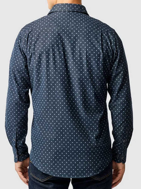 Rodd and Gunn Shirts Rodd & Gunn - Shirt - Harrington Sports Fit Blueberry Cord