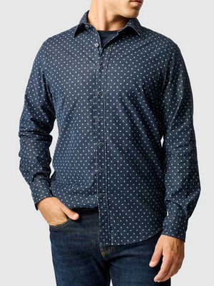 Rodd and Gunn Shirts Rodd & Gunn - Shirt - Harrington Sports Fit Blueberry Cord