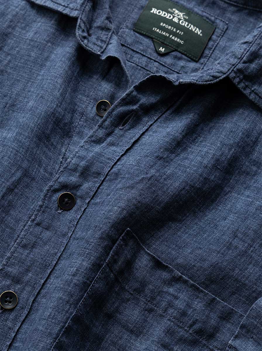 Rodd and Gunn Short Sleeve Shirts Rodd & Gunn - Palm Beach Sports Fit Marine Short Sleeve Shirt