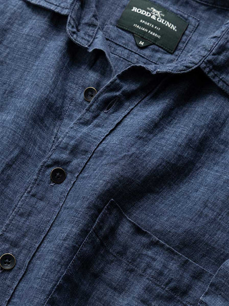 Rodd and Gunn Short Sleeve Shirts Rodd & Gunn - Palm Beach Sports Fit Marine Short Sleeve Shirt