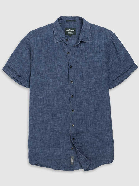 Rodd and Gunn Short Sleeve Shirts Rodd & Gunn - Palm Beach Sports Fit Marine Short Sleeve Shirt