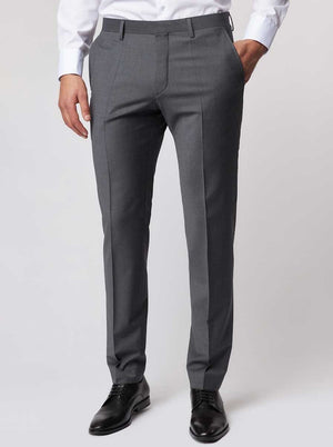 Roy Robson Chinos/Trousers Roy Robson - Suit Trousers - Grey Wool Stretch Slim Fit