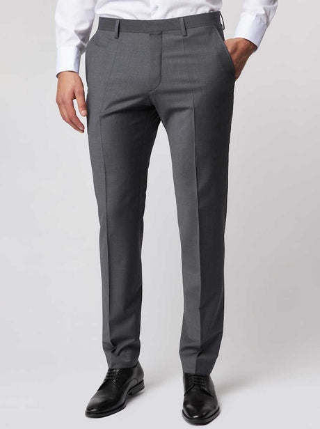 Roy Robson Chinos/Trousers Roy Robson - Suit Trousers - Grey Wool Stretch Slim Fit