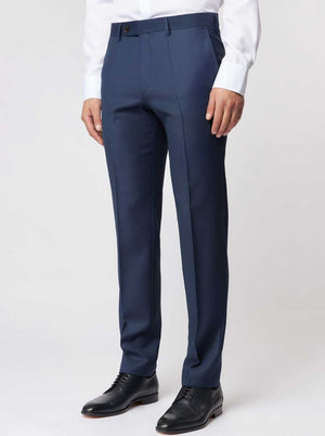 Roy Robson Chinos/Trousers Roy Robson - Suit Trousers - Super 130's Navy Birdseye Wool