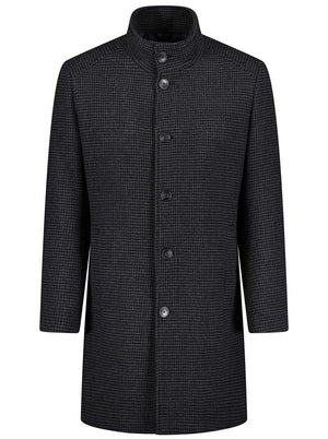 Roy Robson Coats Roy Robson - Grey Dogtooth Overcoat