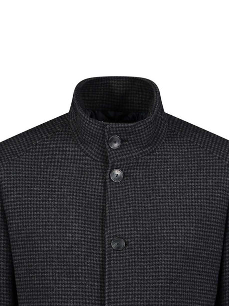 Roy Robson Coats Roy Robson - Grey Dogtooth Overcoat