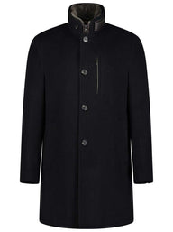 Roy Robson Coats Roy Robson - Navy Overcoat w/ Removable Gilet Insert