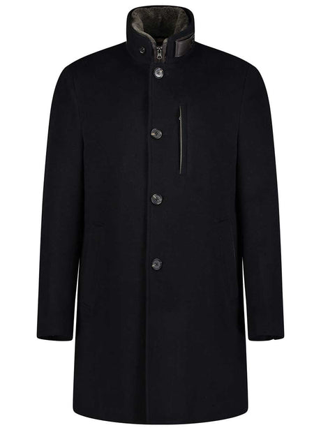 Roy Robson Coats Roy Robson - Navy Overcoat w/ Removable Gilet Insert