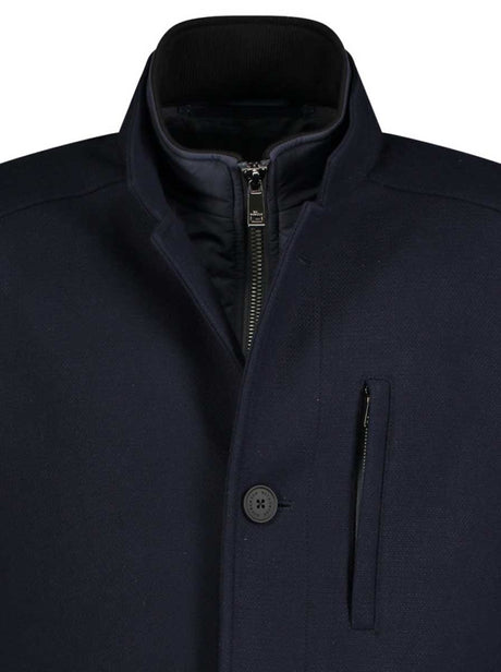 Roy Robson Coats Roy Robson - Outerwear - Navy Carcoat w/ Removable Gilet Insert