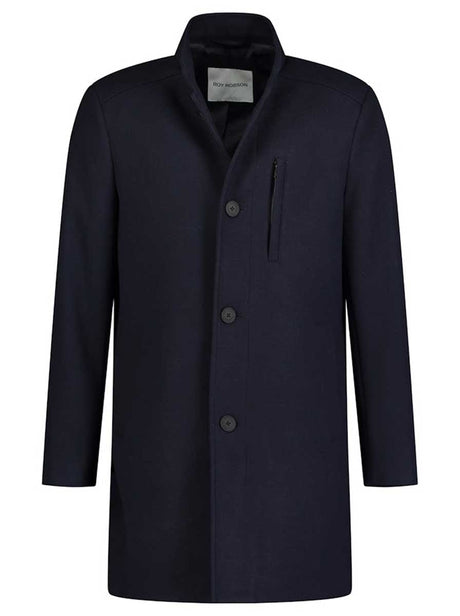 Roy Robson Coats Roy Robson - Outerwear - Navy Carcoat w/ Removable Gilet Insert