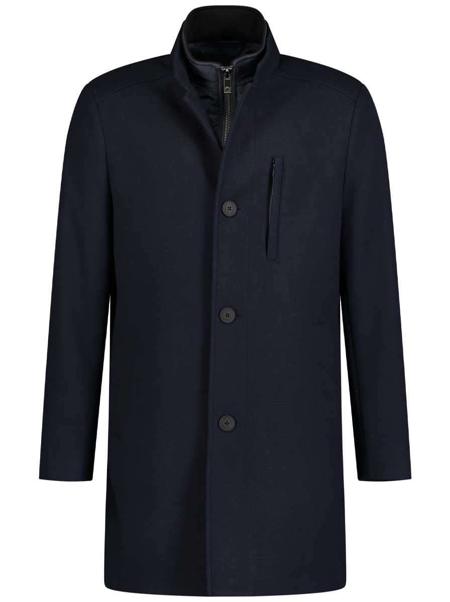 Roy Robson Coats Roy Robson - Outerwear - Navy Carcoat w/ Removable Gilet Insert