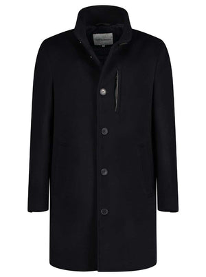 Roy Robson Coats Roy Robson - Outerwear - Navy Overcoat w/ Removable Gilet Insert