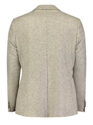 Roy Robson Jacket/Blazer Roy Robson - Beige Textured Slim Fit Blazer