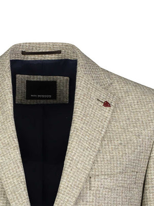 Roy Robson Jacket/Blazer Roy Robson - Beige Textured Slim Fit Blazer