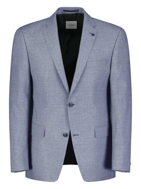 Roy Robson Jacket/Blazer Roy Robson - Linen Mix Textured Light Blue Blazer