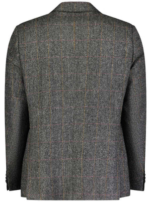 Roy Robson Jacket/Blazer Roy Robson - Shetland Tweed Grey Check Blazer