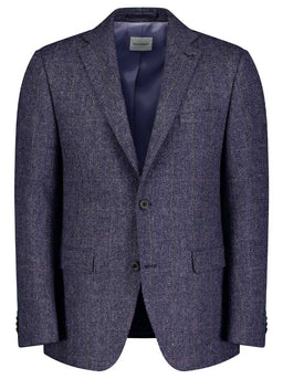Roy Robson Jacket/Blazer Roy Robson - Shetland Tweed Navy Check Blazer